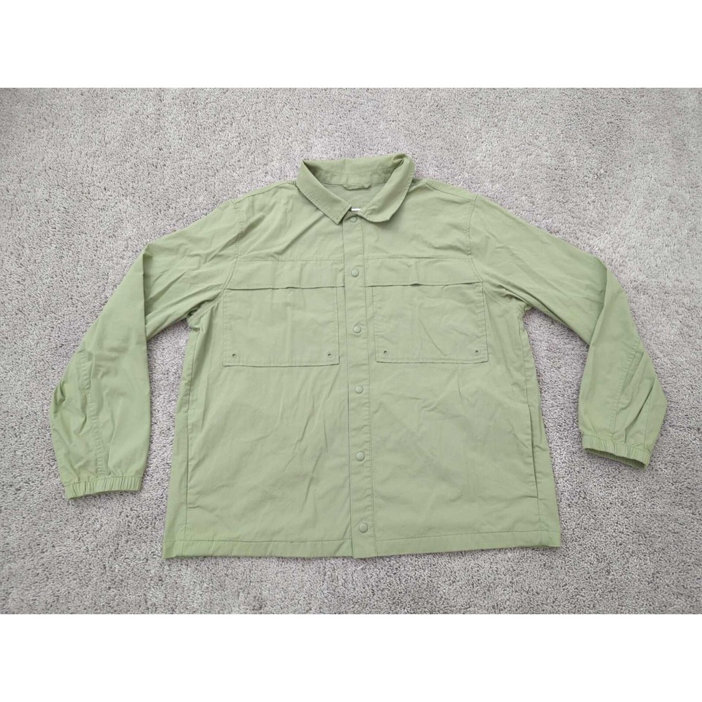 Old Navy Button Up Shirt Mens XXL Long Sleeve Pockets Outdoor Military Style